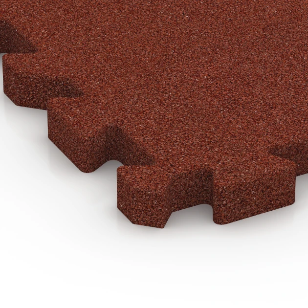 Detailaufnahme der Randausprägung von WARCO-Produkt 6981, Dlaždice na ihrisko, Format 50 x 50 x 4 cm | 0,25 m², Farbe Cihlová červená.