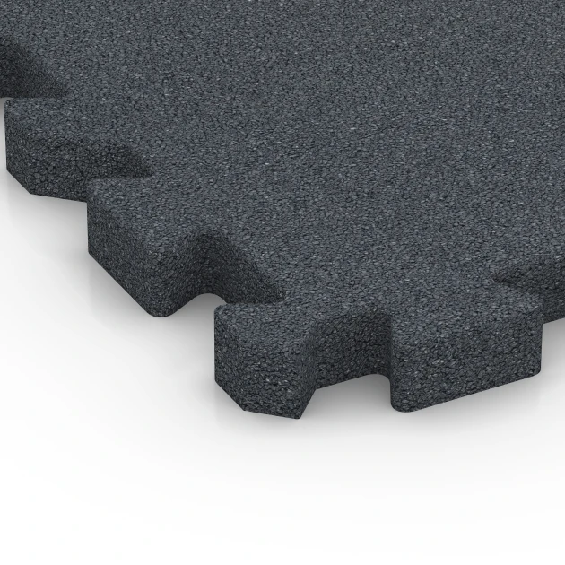 Detailaufnahme der Randausprägung von WARCO-Produkt 6983, Dlaždice na ihrisko, Format 50 x 50 x 4 cm | 0,25 m², Farbe Bridlicová sivá.