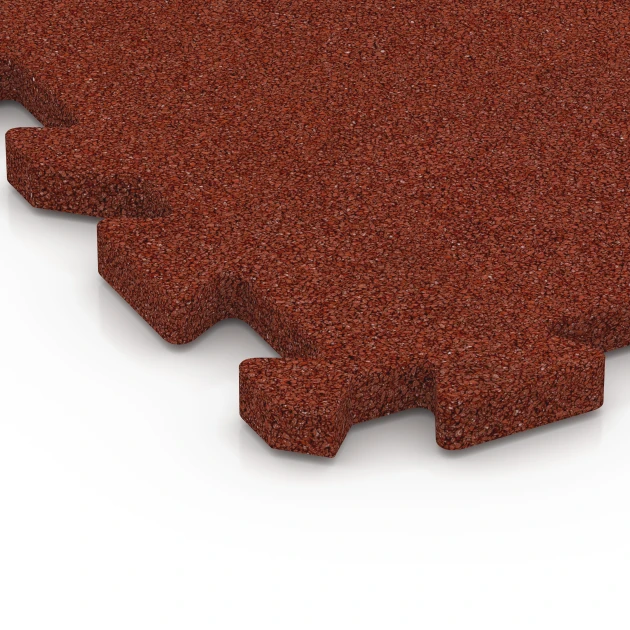 Detailaufnahme der Randausprägung von WARCO-Produkt 6989, Dlaždice na ihrisko, Format 50 x 50 x 3 cm | 0,25 m², Farbe Cihlová červená.