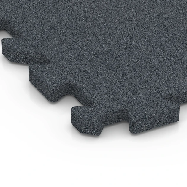 Detailaufnahme der Randausprägung von WARCO-Produkt 6993, Dlaždice na ihrisko, Format 50 x 50 x 3 cm | 0,25 m², Farbe Bridlicová sivá.