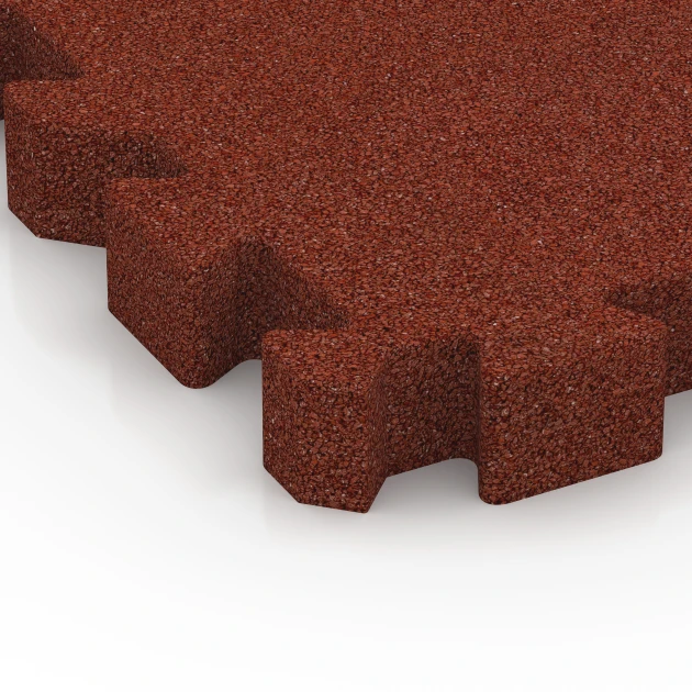 Detailaufnahme der Randausprägung von WARCO-Produkt 6406, Dopadová dlaždica – 220 cm, Format 50 x 50 x 6 cm | 0,25 m², Farbe Cihlová červená.