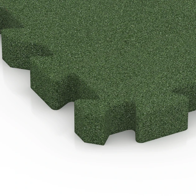 Detailaufnahme der Randausprägung von WARCO-Produkt 6403, Dopadová dlaždica – 190 cm, Format 50 x 50 x 5 cm | 0,25 m², Farbe Trávovo zelená.