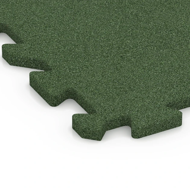 Detailaufnahme der Randausprägung von WARCO-Produkt 6985, Fitness dlaždice, Format 50 x 50 x 2 cm | 0,25 m², Farbe Trávovo zelená.