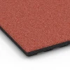 Detailaufnahme der Randausprägung von WARCO-Produkt 6384, Gumová rohož pre kone Komfort, Format 100 x 100 x 4 cm | 1,00 m², Farbe Tehlová červená.