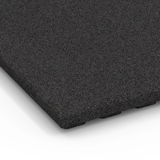 Detailaufnahme der Randausprägung von WARCO-Produkt 6387, Gumová rohož pre kone Premium, Format 100 x 100 x 4,5 cm | 1,00 m², Farbe Antracit.