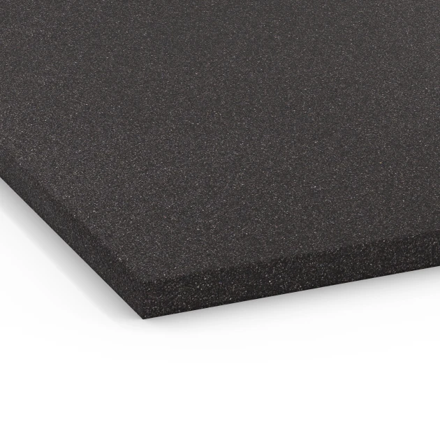 Detailaufnahme der Randausprägung von WARCO-Produkt 6658, Podkladová doska Kl. 1, Format 104 x 104 x 2,7 cm, Farbe Antracit.