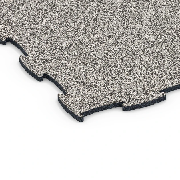 Detailaufnahme der Randausprägung von WARCO-Produkt 6833, Fitness Active podlaha, Format 97,1 x 97,1 × 1,8 cm, Farbe Sivá žula.