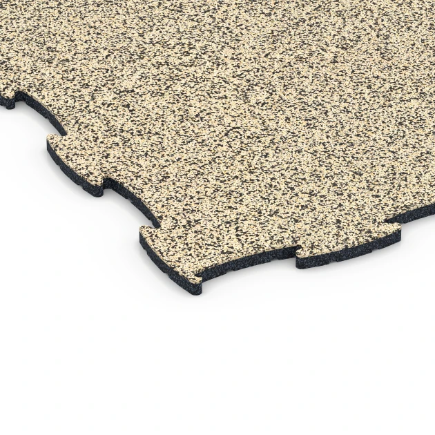 Detailaufnahme der Randausprägung von WARCO-Produkt 6838, Fitness Active podlaha, Format 97,1 x 97,1 × 1,8 cm, Farbe Travertín.