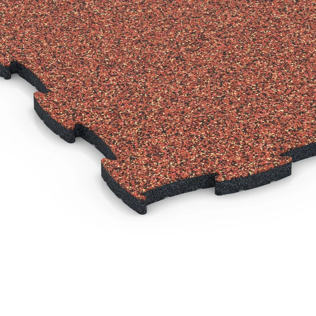 Detailaufnahme der Randausprägung von WARCO-Produkt 6854, Fitness Active podlaha, Format 97,1 x 97,1 x 2,8 cm, Farbe Etna.