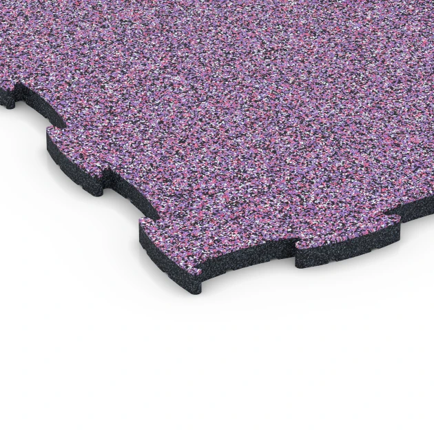Detailaufnahme der Randausprägung von WARCO-Produkt 6855, Fitness Active podlaha, Format 97,1 x 97,1 x 2,8 cm, Farbe Levanduľa.