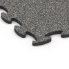 Detailaufnahme der Randausprägung von WARCO-Produkt 6886, Fitnes podlaha Max, Format 98 x 98 x 2,8 cm, Farbe Tmavosivá žula.