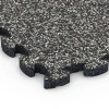 Detailaufnahme der Randausprägung von WARCO-Produkt 6769, Gumová dlažba okolo bazéna, Format 28,9 x 28,9 x 1,8 cm, Farbe Tmavosivá žula.