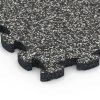 Detailaufnahme der Randausprägung von WARCO-Produkt 6814, Gumové dlaždičky na balkón, Format 28,9 x 28,9 x 1,8 cm, Farbe Tmavosivá žula.