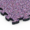 Detailaufnahme der Randausprägung von WARCO-Produkt 6819, Gumové dlaždičky na balkón, Format 28,9 x 28,9 x 1,8 cm, Farbe Levanduľa.