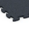 Detailaufnahme der Randausprägung von WARCO-Produkt 6960, Fitness Premium športová podlaha, Format 45,9 x 45,9 x 1,8, Farbe Antracit.