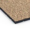 Detailaufnahme der Randausprägung von WARCO-Produkt 7135, Športová podlaha pre vonkajšie fitness, Format 60 x 60 x 3 cm | 0,36 m², Farbe Terakota.