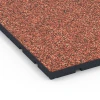 Detailaufnahme der Randausprägung von WARCO-Produkt 7136, Športová podlaha pre vonkajšie fitness, Format 60 x 60 x 3 cm | 0,36 m², Farbe Etna.