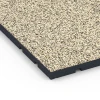 Detailaufnahme der Randausprägung von WARCO-Produkt 7138, Športová podlaha pre vonkajšie fitness, Format 60 x 60 x 3 cm | 0,36 m², Farbe Travertín.