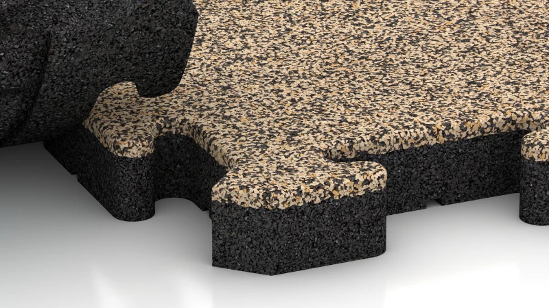 Puzzle spoj s jemne zaoblenou fázou