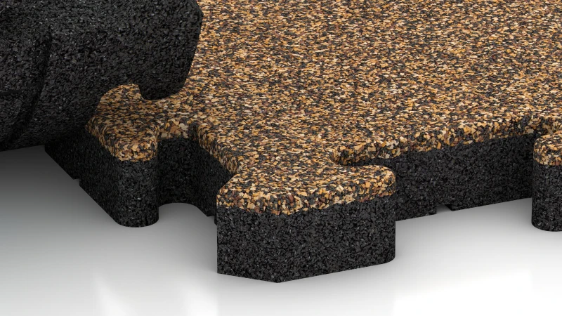 Puzzle spoj s jemne zaoblenou fázou