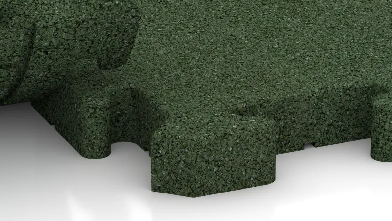 Puzzle spoj s jemne zaoblenou fázou