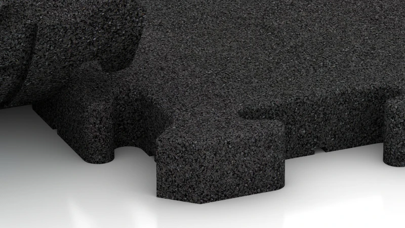 Puzzle spoj s mierne zaokrúhleným skosením