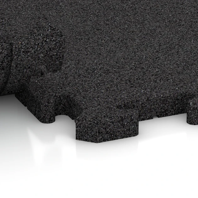 Großaufnahme vom Verbindungssystem von WARCO-Boden 2785 - Podlahová krytina pre psy im Farbdesign Antracit. Abmessungen 50 x 50 x 3 cm | 0,25 m².