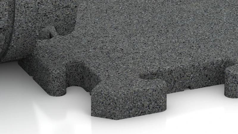 Puzzle spoj s mierne zaokrúhleným skosením