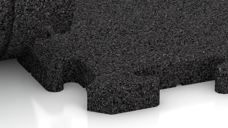 Puzzle spoj s jemne zaoblenou fázou