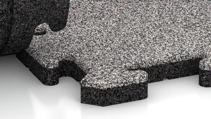 Puzzle spoj s jemne zaoblenou fázou