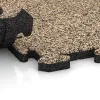 Großaufnahme vom Verbindungssystem von WARCO-Boden 5054 - Rohová doska HD im Farbdesign Travertín. Abmessungen 485 x 485 x 30 mm.