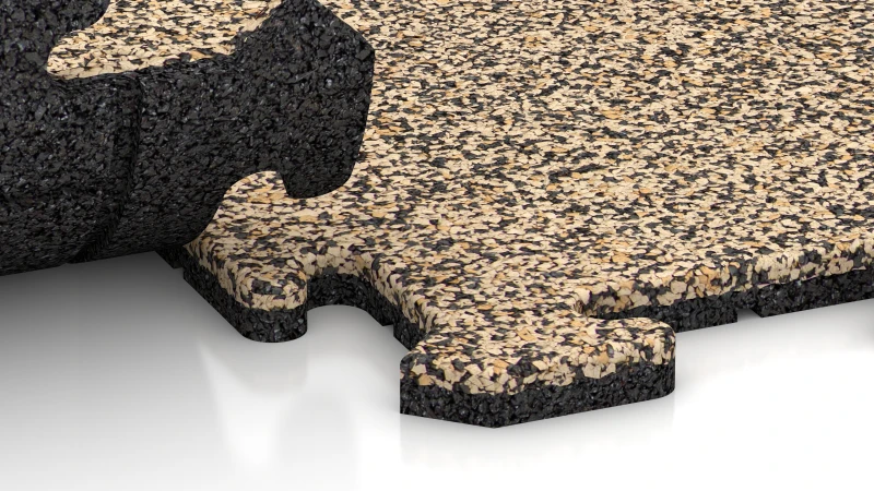 Puzzle spoj s mierne zaokrúhleným skosením