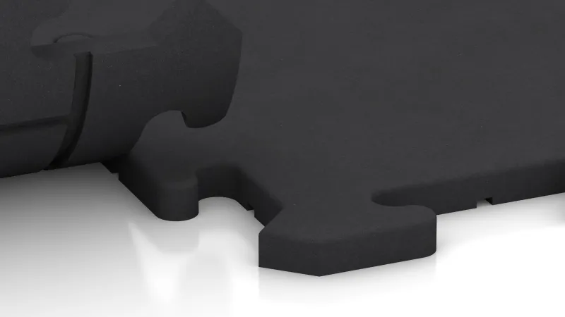 Puzzle spoj s jemne zaoblenou fázou