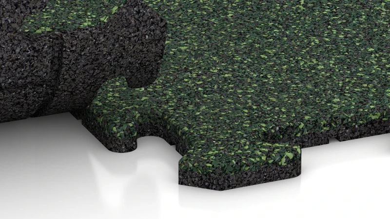 Puzzle spoj s mierne zaokrúhleným skosením