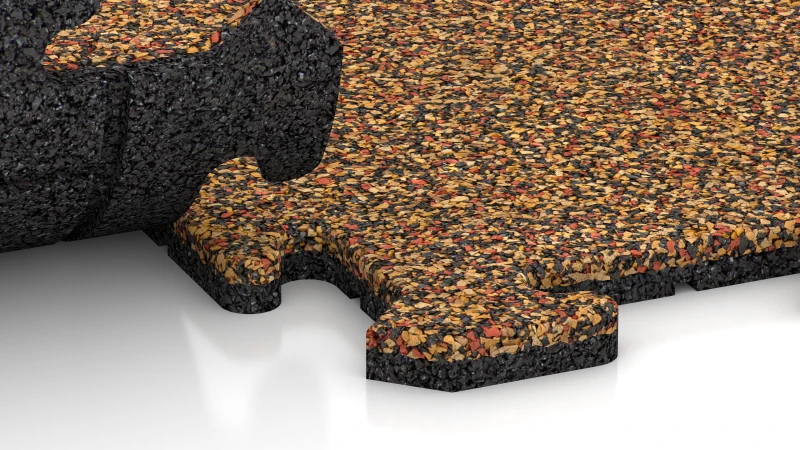 Puzzle spoj s mierne zaokrúhleným skosením