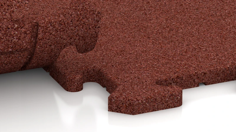 Puzzle spoj s mierne zaokrúhleným skosením