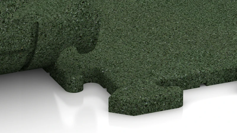 Puzzle spoj s mierne zaokrúhleným skosením