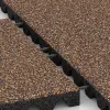 Großaufnahme vom Verbindungssystem von WARCO-Boden 5547 - Bezpečnostná gumová dlaždica na detské ihrisko 4,5 cm - EN 1177 ≤ 135 cm im Farbdesign Kôra a Basto. Abmessungen 500 x 500 x 45 mm.