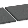 Großaufnahme vom Verbindungssystem von WARCO-Boden 0529 - Ochranná stenová doska im Farbdesign Šedý bridlica. Abmessungen 500 x 500 x 25 mm.