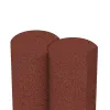 Großaufnahme vom Verbindungssystem von WARCO-Boden 2549 - Gumová palisáda im Farbdesign Cihlovo červená. Abmessungen ø 250 x 400 mm.