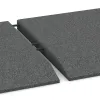 Großaufnahme vom Verbindungssystem von WARCO-Boden 0430 - Edge tile (one chamfered side) im Farbdesign Šedý bridlica. Abmessungen 500 x 500 x 40 mm.