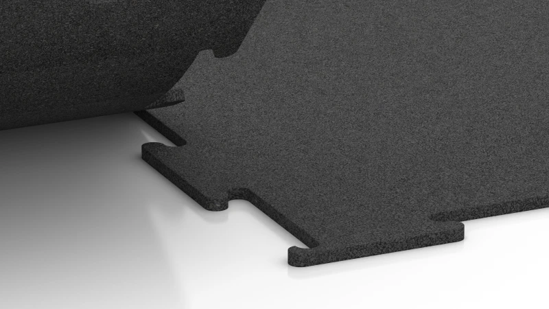 Vyrezaný puzzle spoj bez skosenia
