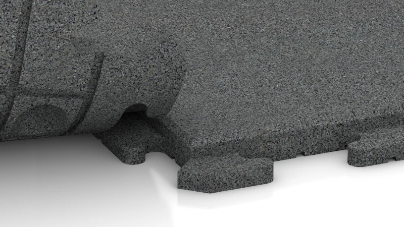 Skrytý puzzle spoj so zaokrúhleným skosením