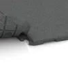 Großaufnahme vom Verbindungssystem von WARCO-Boden 1633 - Fitness gumové dlaždice Classic im Farbdesign Šedý bridlica. Abmessungen 1000 x 1000 x 30 mm.