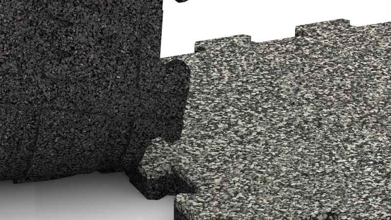 Vyrezaný puzzle spoj bez skosenia