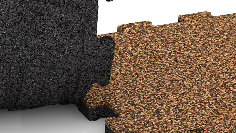 Vyrezaný puzzle spoj bez skosenia