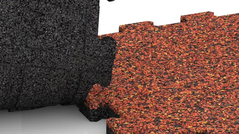 Vyrezaný puzzle spoj bez skosenia