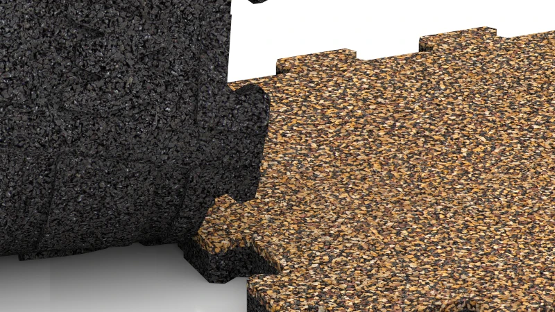 Vyrezaný puzzle spoj bez skosenia