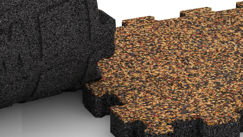 Vyrezaný puzzle spoj bez skosenia