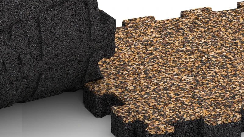 Vyrezaný puzzle spoj bez skosenia